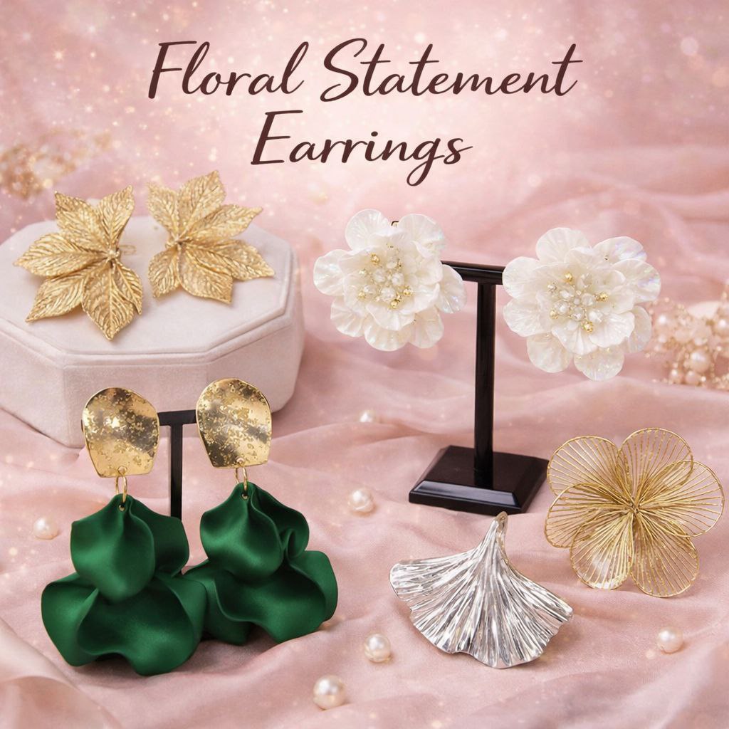 Floral Statement Earrings