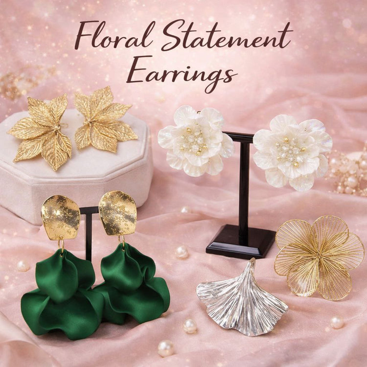 Floral Statement Earrings