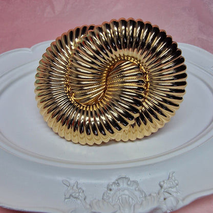 Gold Spiral Statement Ring, Sculptural Chunky Gold Ring, Vintage Inspired Cocktail Ring, Bold Luxury Ring for Women