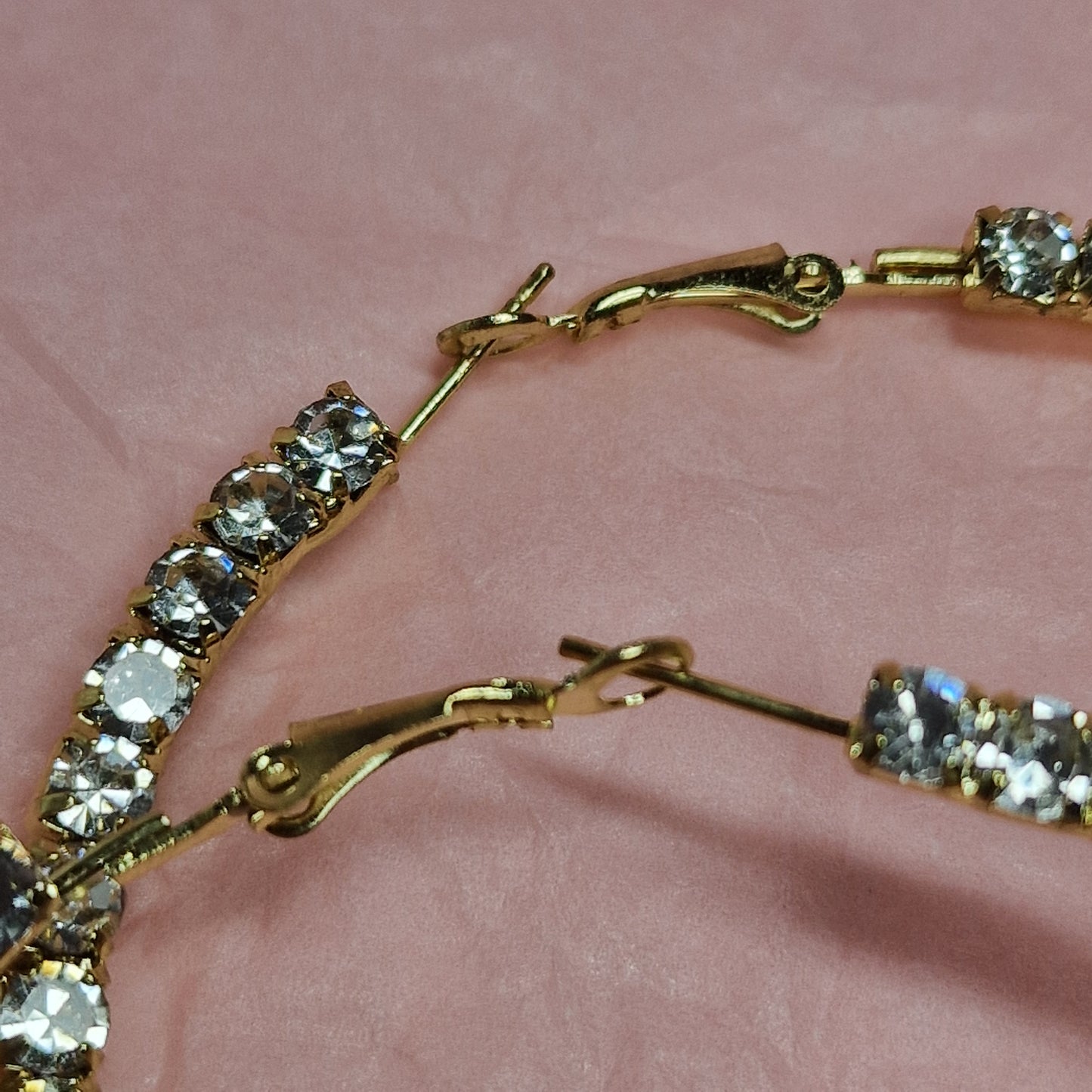 Rainbow Crystal Hoop Earrings – Colourful Rhinestone Statement Earrings