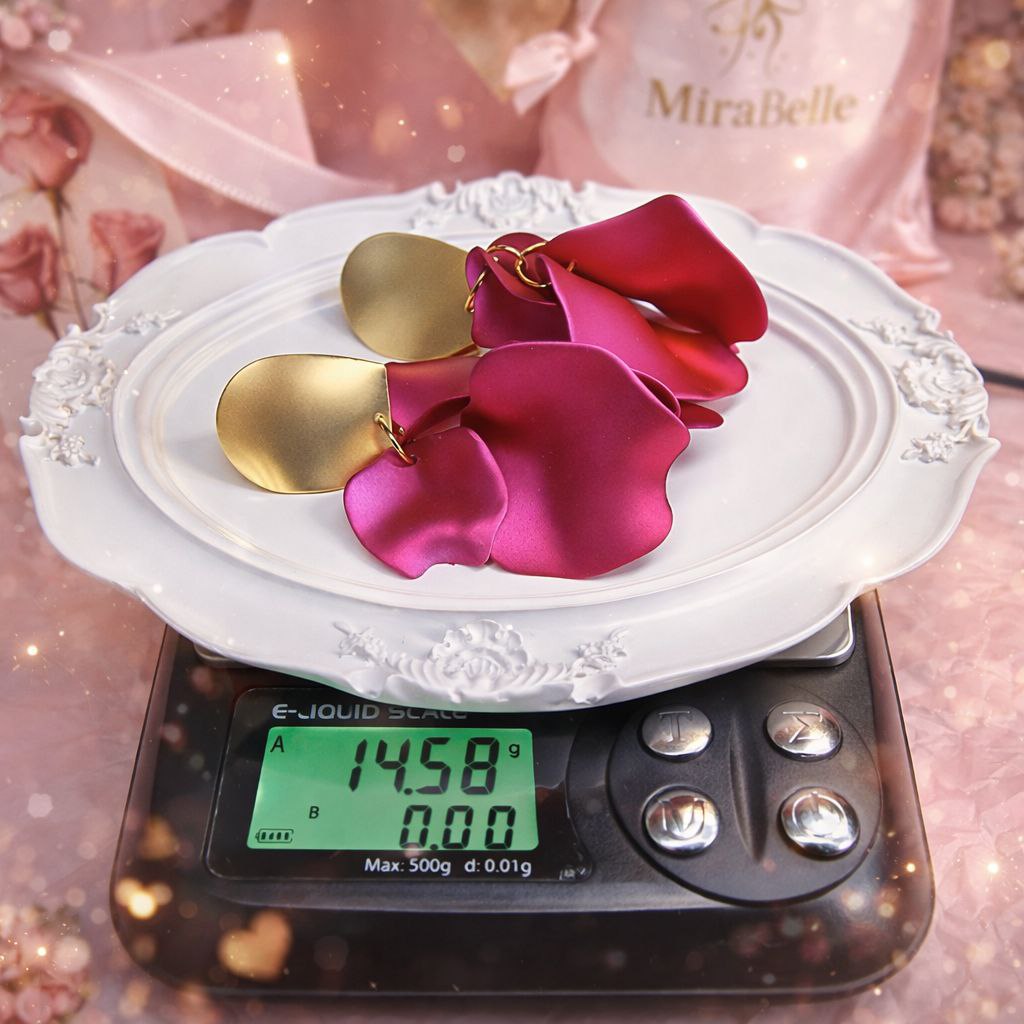 Hot Pink Statement Flower Earrings – Bold Fuchsia Jewelry, Party & Gift for Her