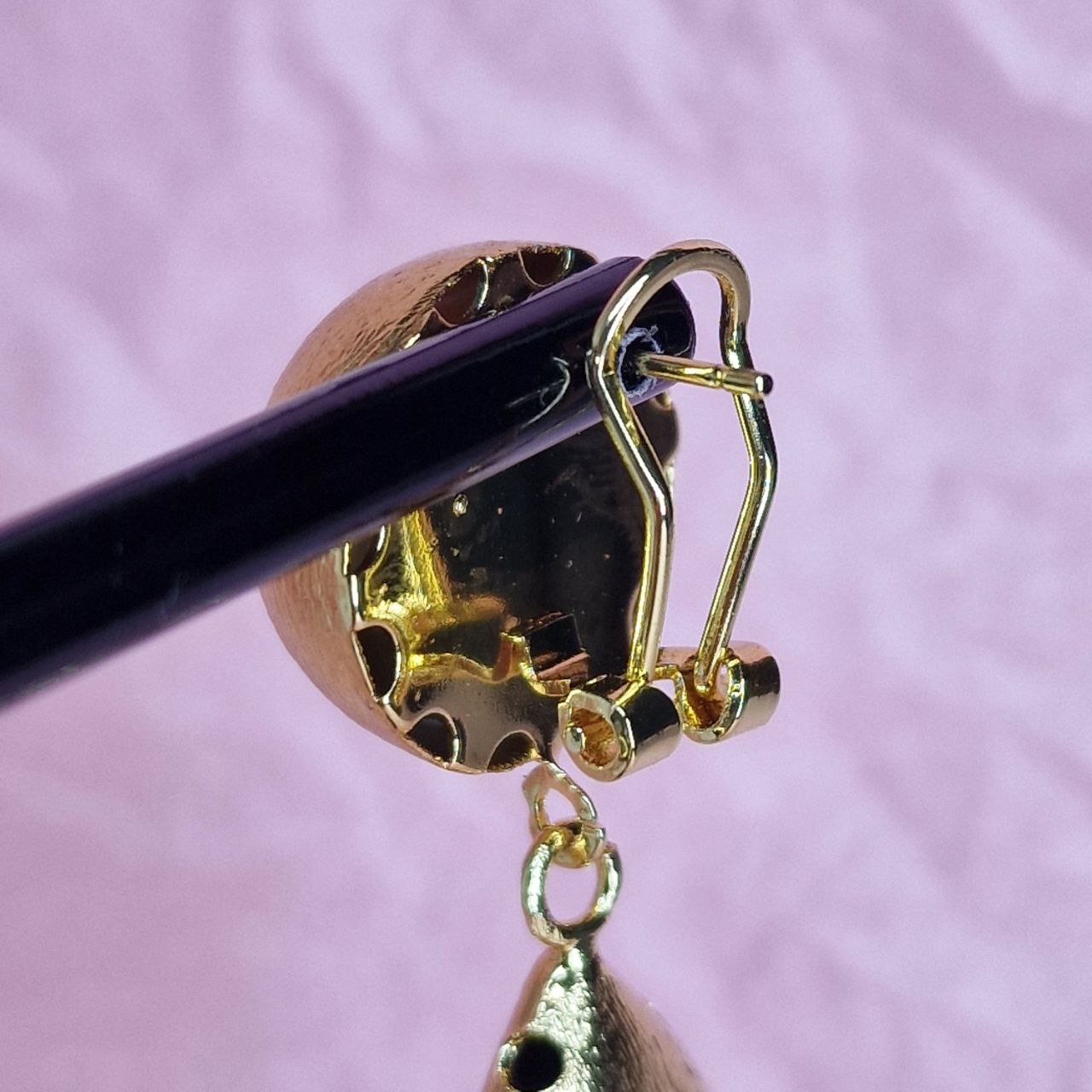 Oversized Gold Teardrop Earrings – Bold Luxury Statement Earrings
