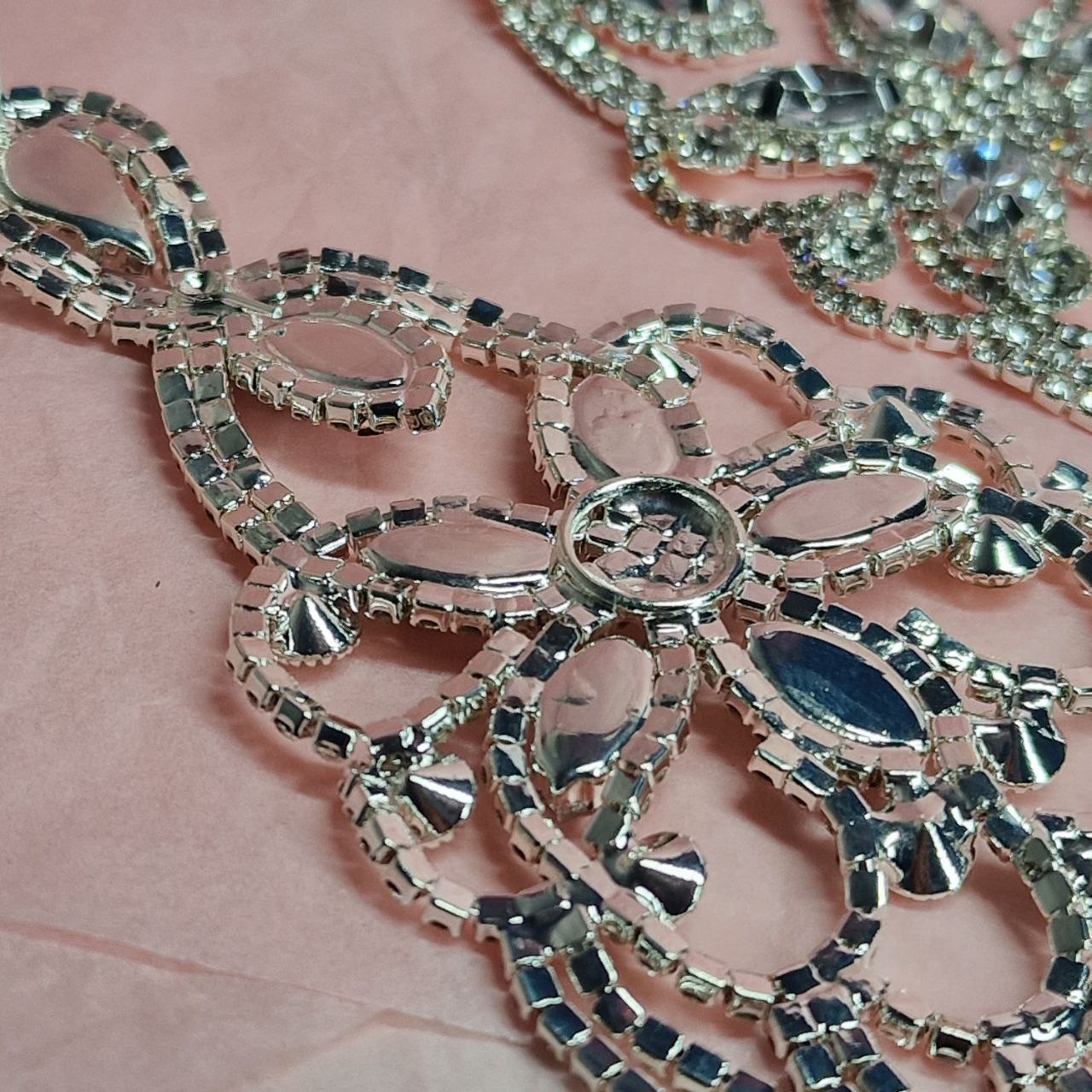 Crystal Chandelier Statement Earrings | Bridal Rhinestone Tassel Earrings