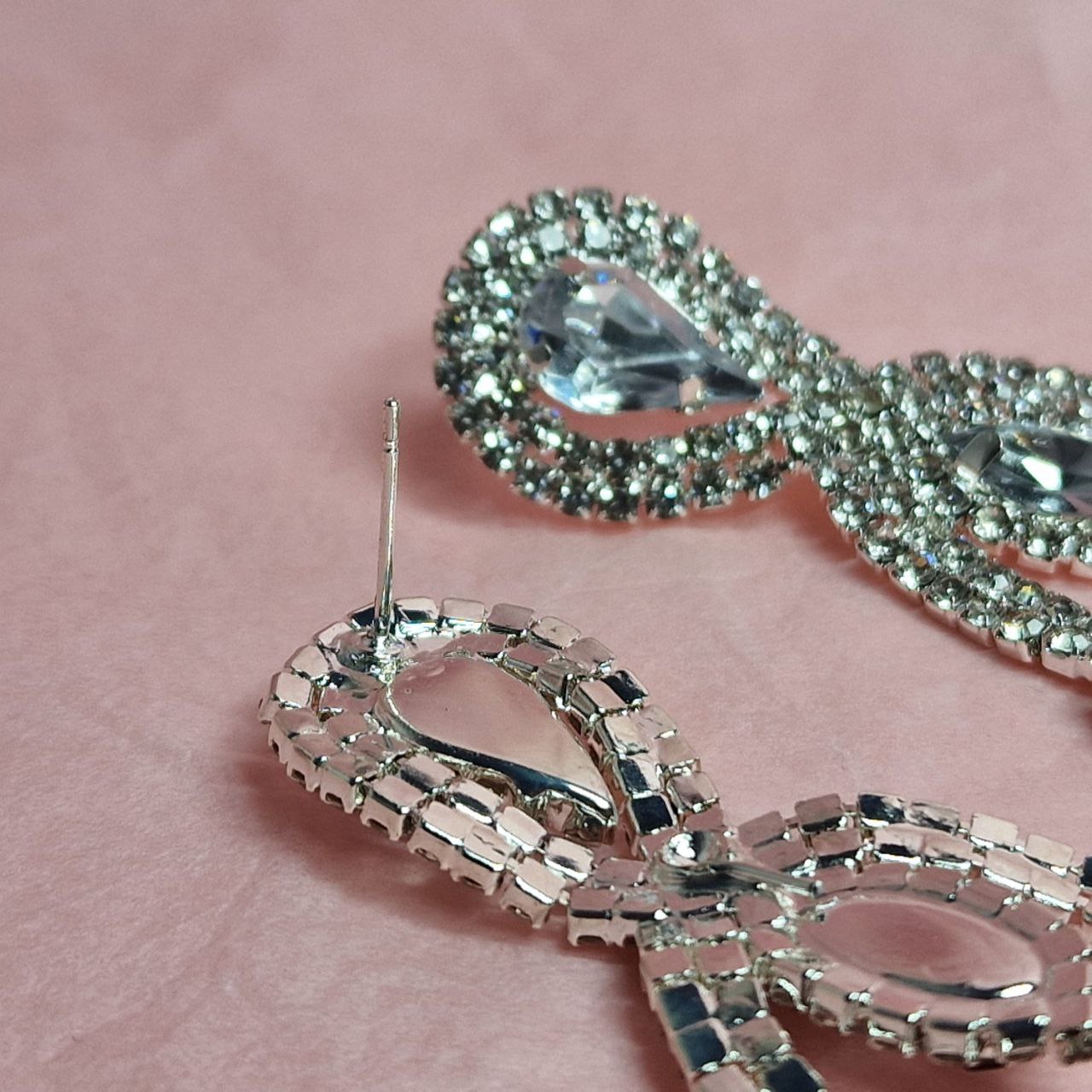 Crystal Chandelier Statement Earrings | Bridal Rhinestone Tassel Earrings