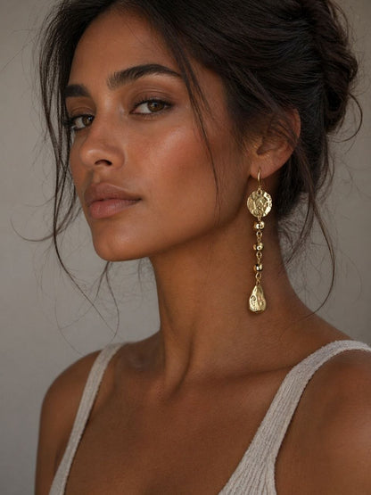Gold Statement Drop Earrings That Turn Heads
