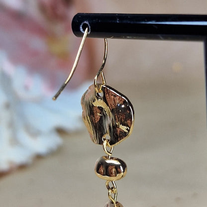 Gold Drop Statement Earrings – Modern Minimalist Luxury Jewelry