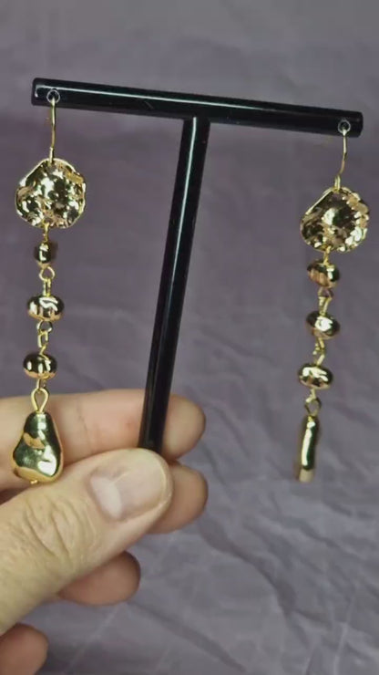 Gold Statement Drop Earrings That Turn Heads